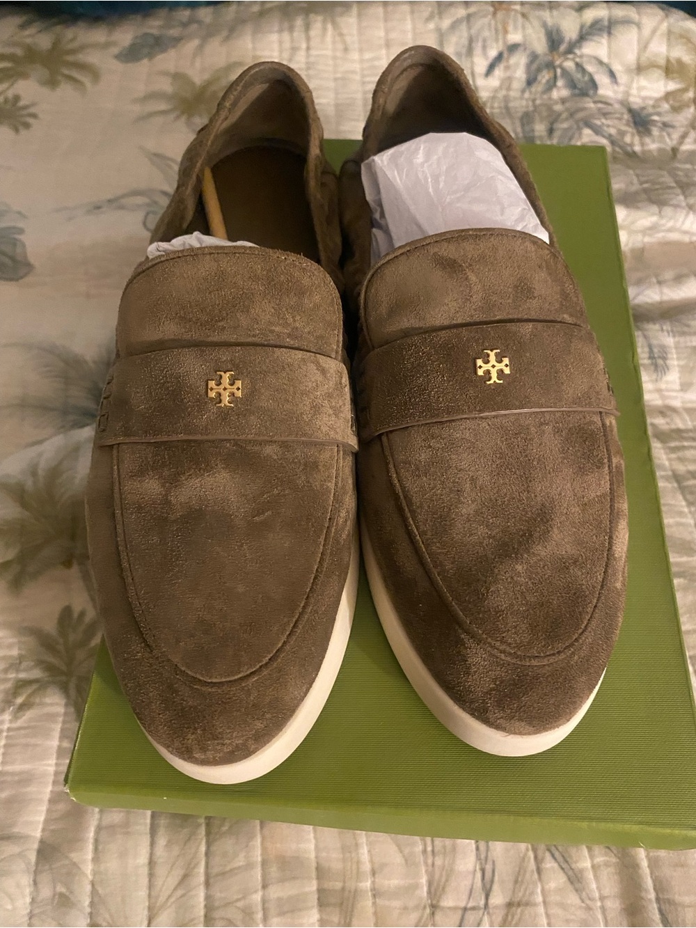 Tory Burch Ballet Sport Loafer in Toasted Sesame Size 8.5c - Picture 10 of 13